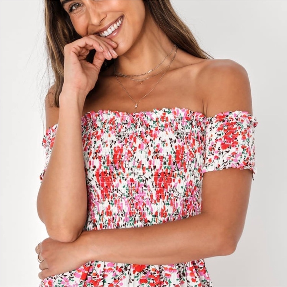 Floral Off-Shoulder Dress